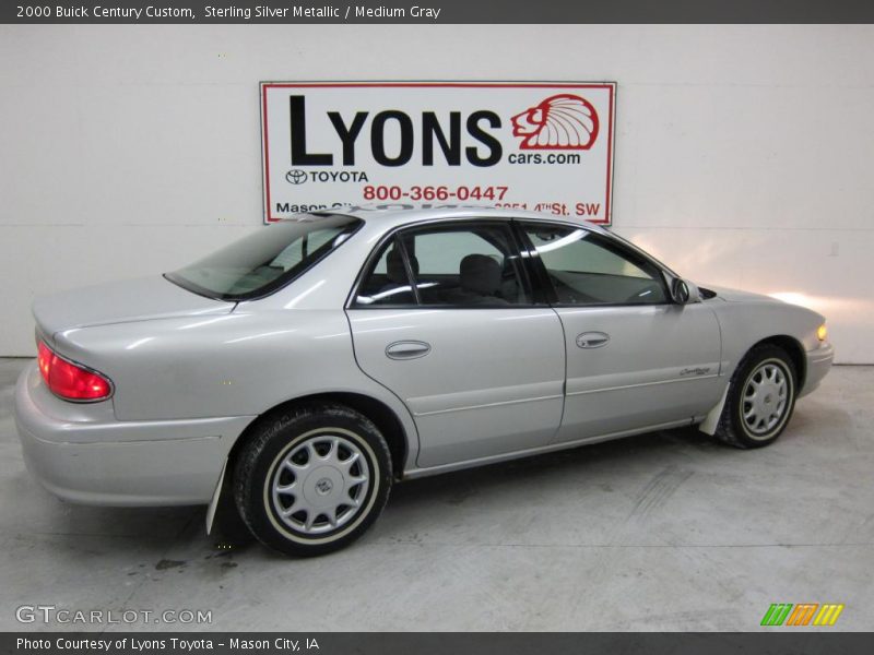 Sterling Silver Metallic / Medium Gray 2000 Buick Century Custom