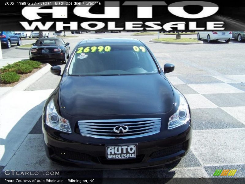 Black Obsidian / Graphite 2009 Infiniti G 37 x Sedan
