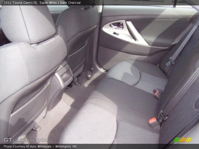 Super White / Dark Charcoal 2011 Toyota Camry SE