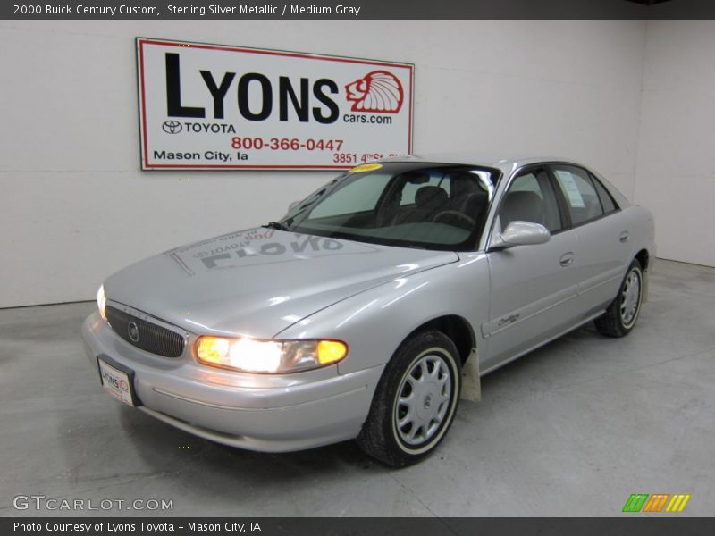 Sterling Silver Metallic / Medium Gray 2000 Buick Century Custom