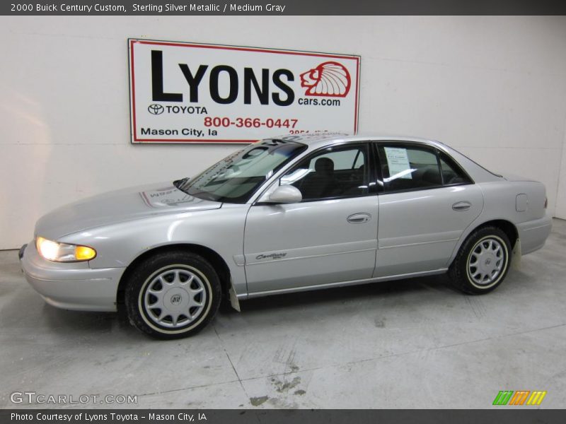 Sterling Silver Metallic / Medium Gray 2000 Buick Century Custom