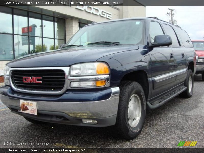 Deep Blue Metallic / Pewter/Dark Pewter 2004 GMC Yukon XL 1500 SLT 4x4