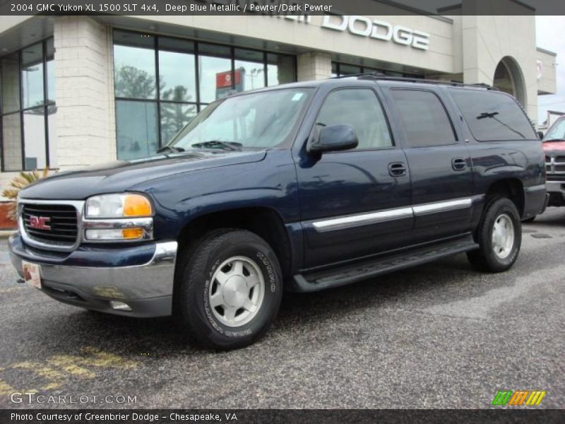 Deep Blue Metallic / Pewter/Dark Pewter 2004 GMC Yukon XL 1500 SLT 4x4