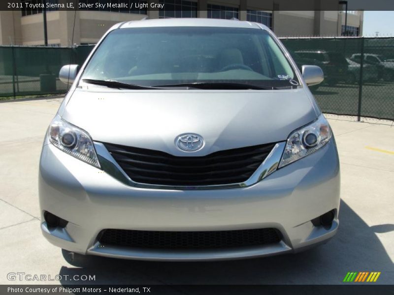Silver Sky Metallic / Light Gray 2011 Toyota Sienna LE