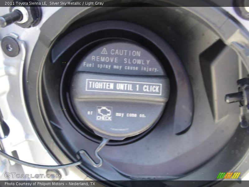Silver Sky Metallic / Light Gray 2011 Toyota Sienna LE