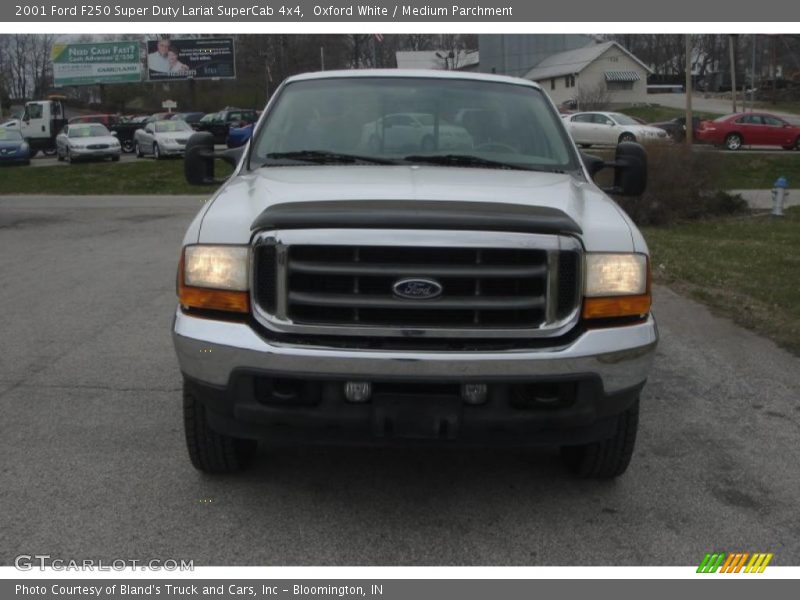 Oxford White / Medium Parchment 2001 Ford F250 Super Duty Lariat SuperCab 4x4