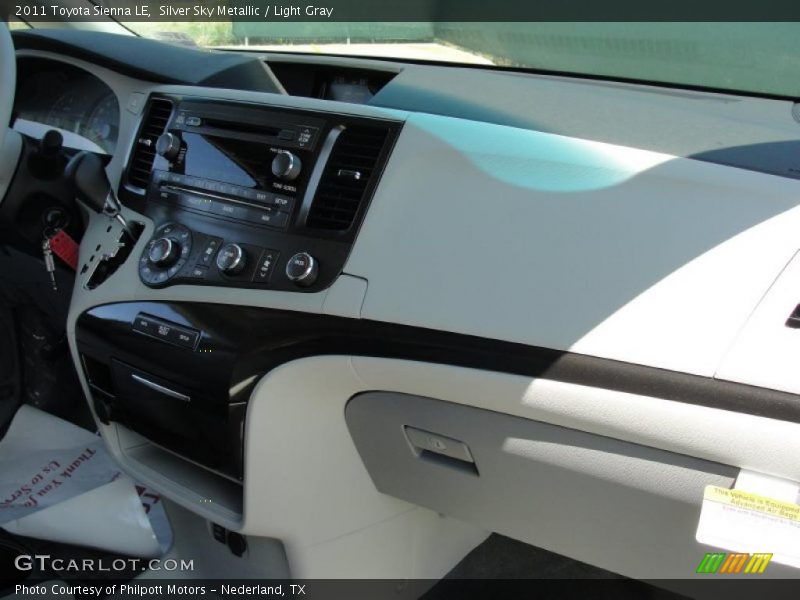 Silver Sky Metallic / Light Gray 2011 Toyota Sienna LE