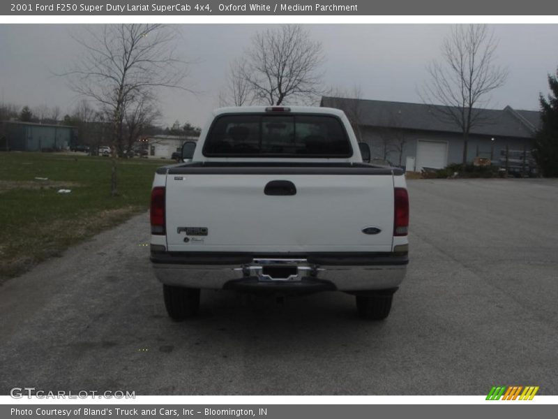 Oxford White / Medium Parchment 2001 Ford F250 Super Duty Lariat SuperCab 4x4