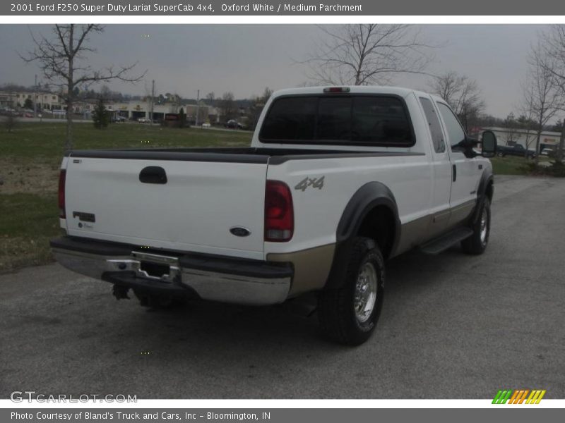 Oxford White / Medium Parchment 2001 Ford F250 Super Duty Lariat SuperCab 4x4