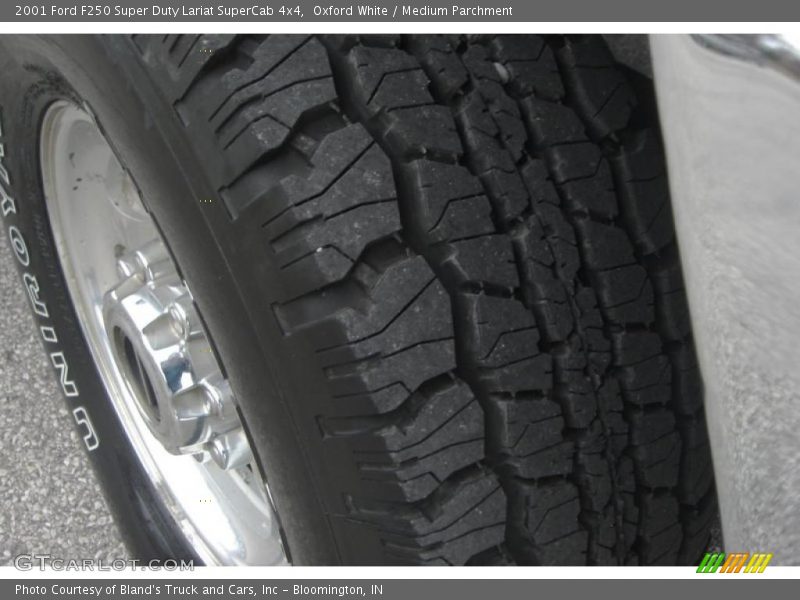 Oxford White / Medium Parchment 2001 Ford F250 Super Duty Lariat SuperCab 4x4