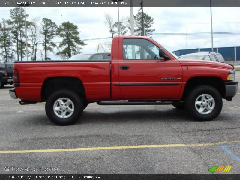 Flame Red / Mist Gray 2001 Dodge Ram 1500 SLT Regular Cab 4x4
