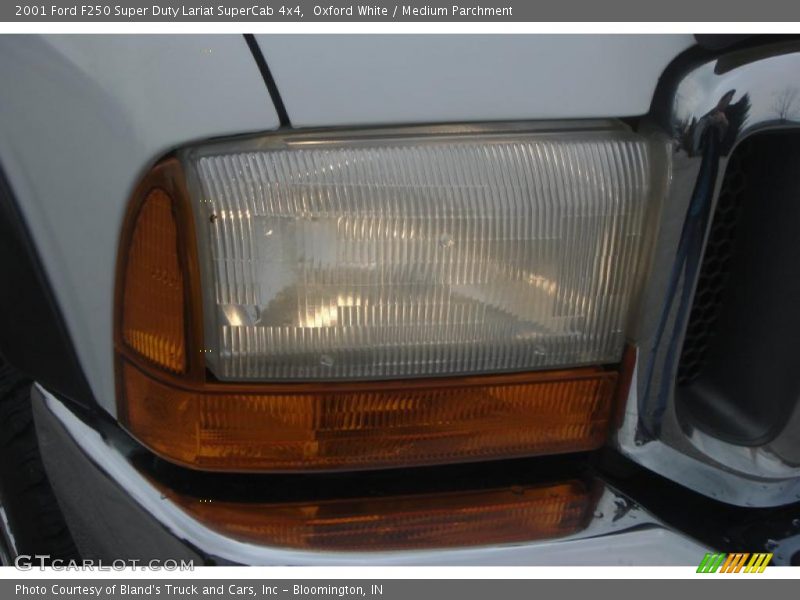 Oxford White / Medium Parchment 2001 Ford F250 Super Duty Lariat SuperCab 4x4