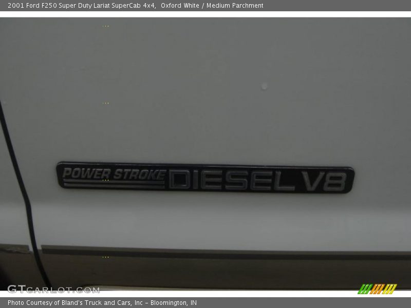 Oxford White / Medium Parchment 2001 Ford F250 Super Duty Lariat SuperCab 4x4