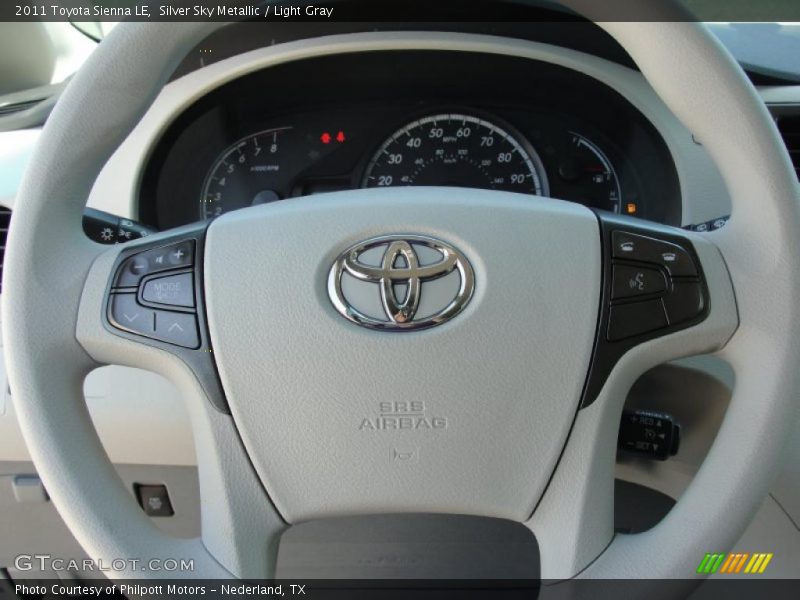 Silver Sky Metallic / Light Gray 2011 Toyota Sienna LE