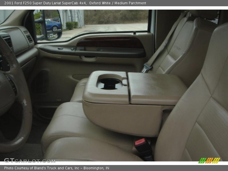 Oxford White / Medium Parchment 2001 Ford F250 Super Duty Lariat SuperCab 4x4