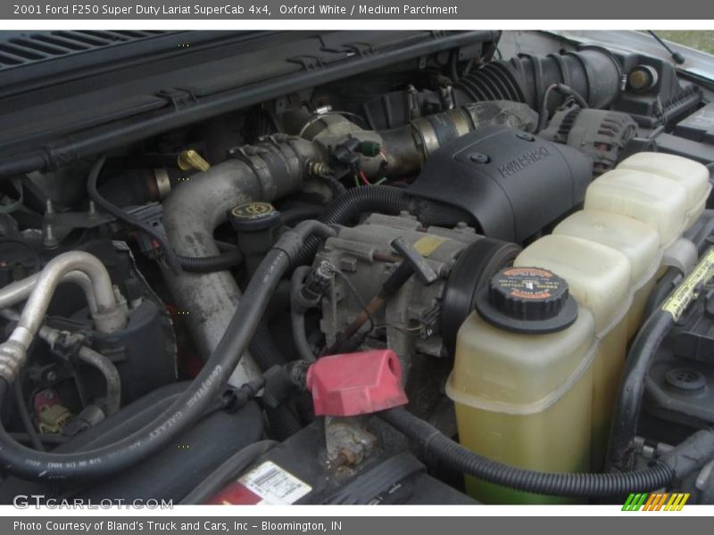 Oxford White / Medium Parchment 2001 Ford F250 Super Duty Lariat SuperCab 4x4