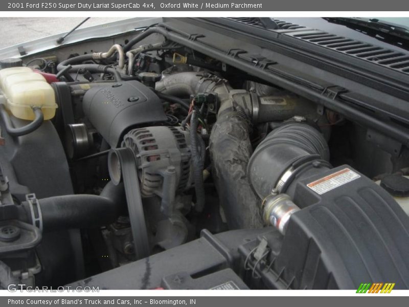 Oxford White / Medium Parchment 2001 Ford F250 Super Duty Lariat SuperCab 4x4