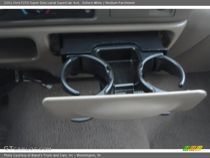 Oxford White / Medium Parchment 2001 Ford F250 Super Duty Lariat SuperCab 4x4