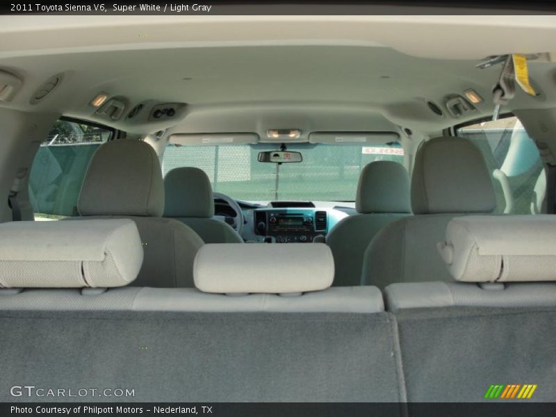 Super White / Light Gray 2011 Toyota Sienna V6