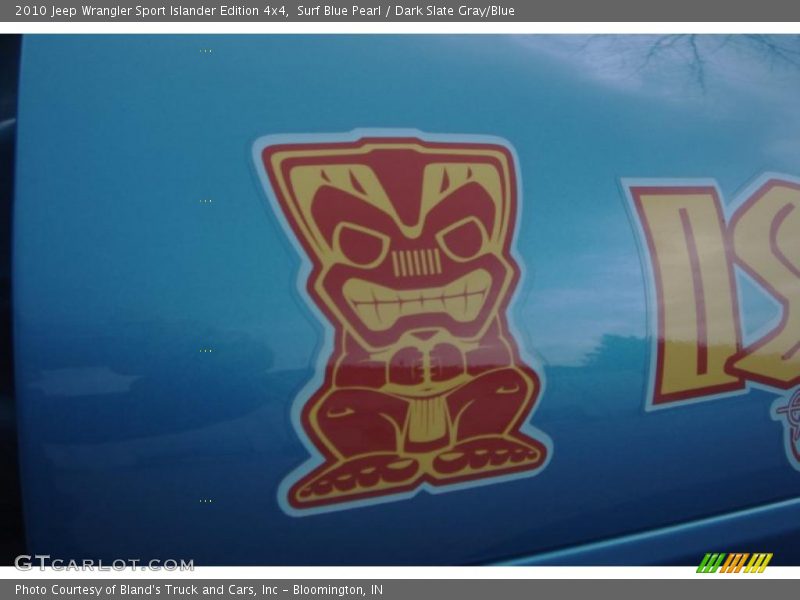 Surf Blue Pearl / Dark Slate Gray/Blue 2010 Jeep Wrangler Sport Islander Edition 4x4