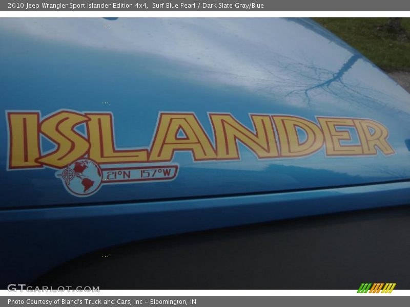 Surf Blue Pearl / Dark Slate Gray/Blue 2010 Jeep Wrangler Sport Islander Edition 4x4