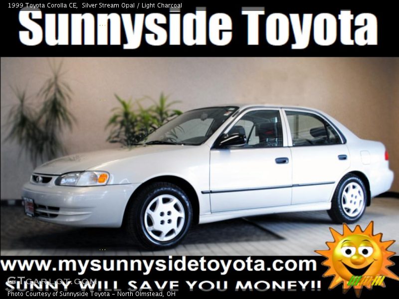 Silver Stream Opal / Light Charcoal 1999 Toyota Corolla CE