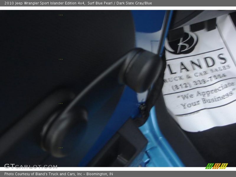 Surf Blue Pearl / Dark Slate Gray/Blue 2010 Jeep Wrangler Sport Islander Edition 4x4