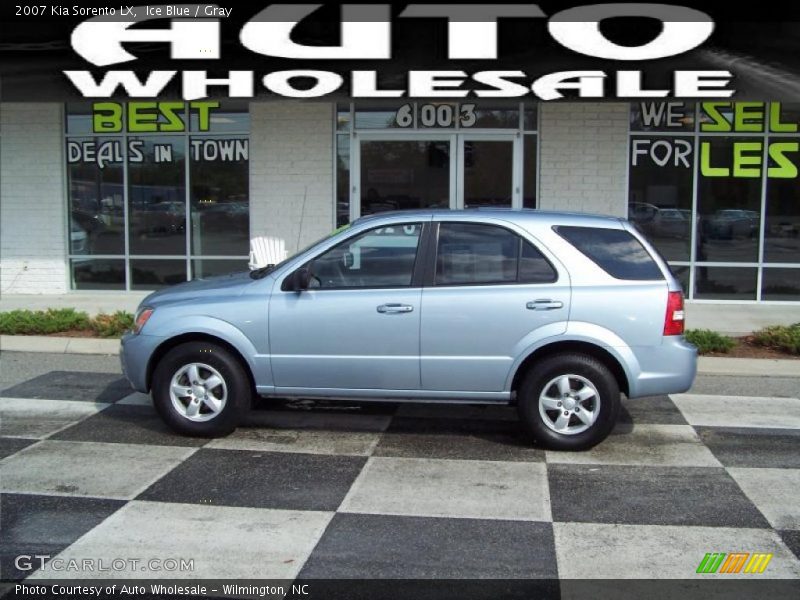 Ice Blue / Gray 2007 Kia Sorento LX
