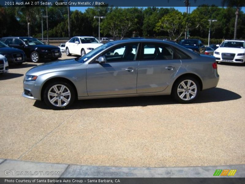 Quartz Grey Metallic / Black 2011 Audi A4 2.0T Sedan