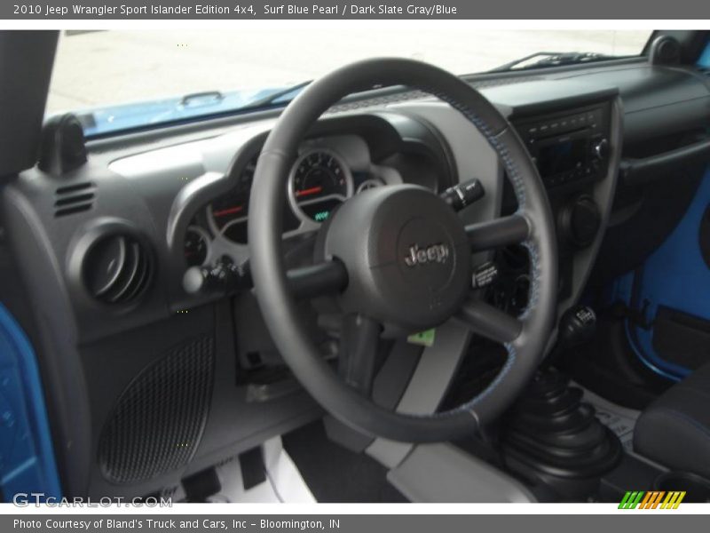 Surf Blue Pearl / Dark Slate Gray/Blue 2010 Jeep Wrangler Sport Islander Edition 4x4