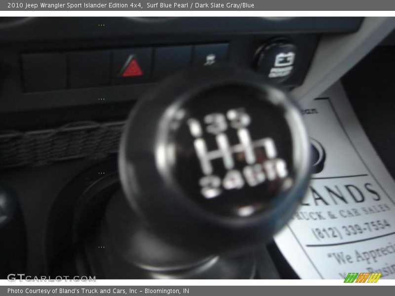 Surf Blue Pearl / Dark Slate Gray/Blue 2010 Jeep Wrangler Sport Islander Edition 4x4