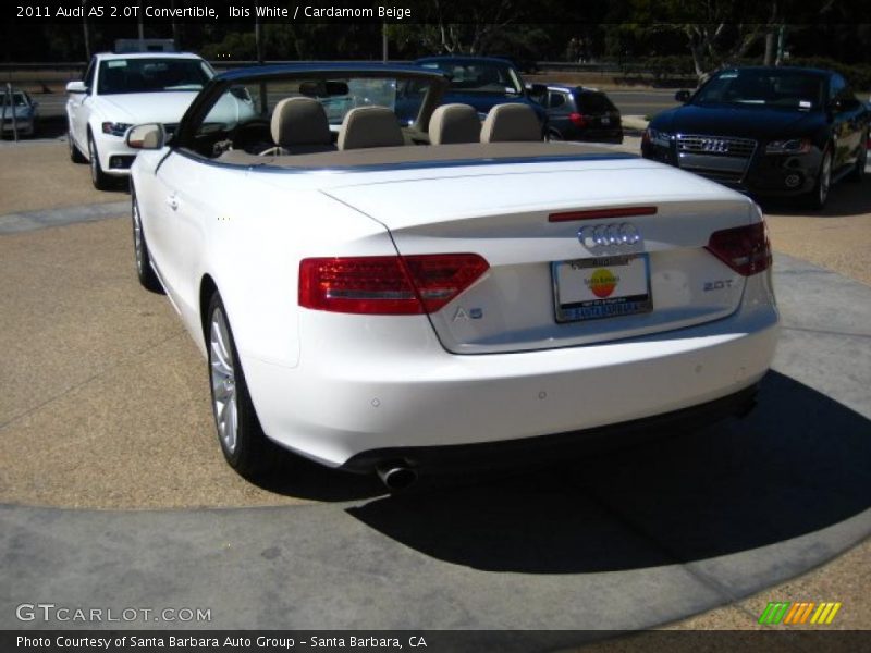 Ibis White / Cardamom Beige 2011 Audi A5 2.0T Convertible