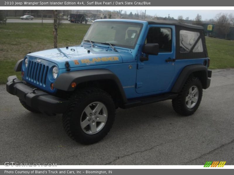 Surf Blue Pearl / Dark Slate Gray/Blue 2010 Jeep Wrangler Sport Islander Edition 4x4