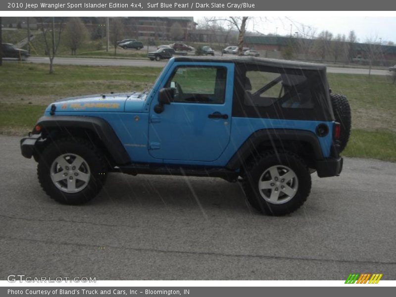 Surf Blue Pearl / Dark Slate Gray/Blue 2010 Jeep Wrangler Sport Islander Edition 4x4