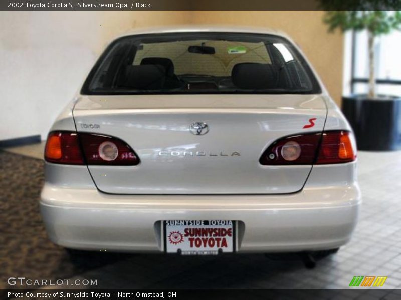 Silverstream Opal / Black 2002 Toyota Corolla S