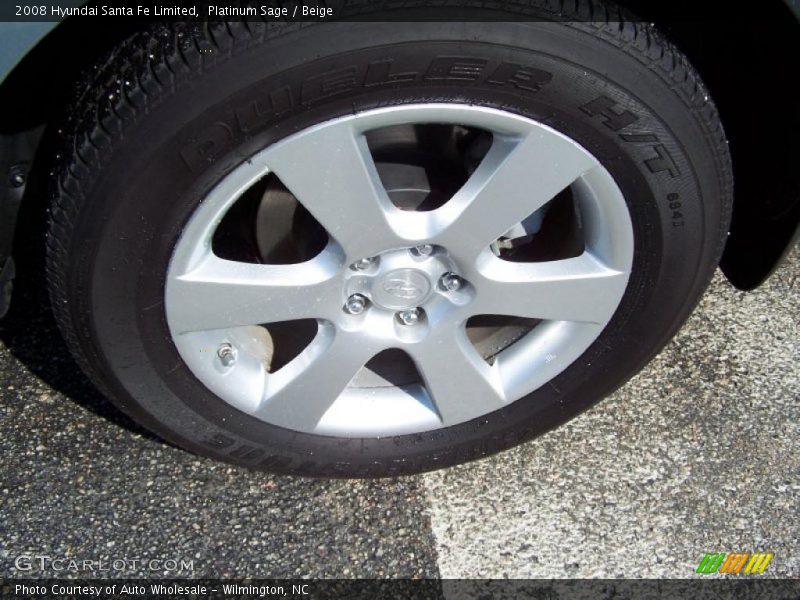 Platinum Sage / Beige 2008 Hyundai Santa Fe Limited