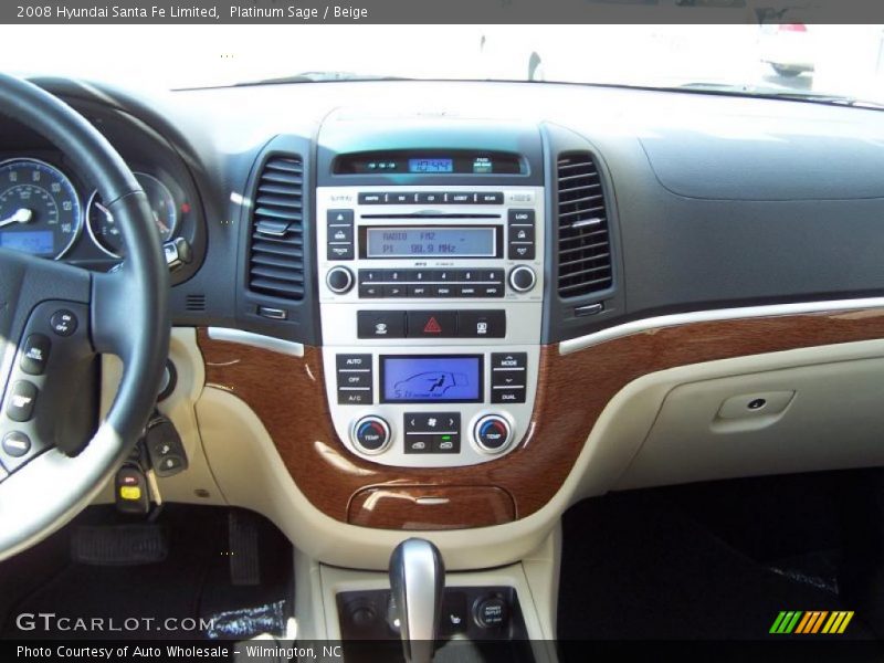 Platinum Sage / Beige 2008 Hyundai Santa Fe Limited