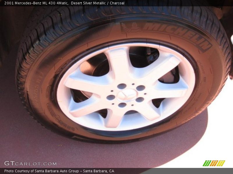 Desert Silver Metallic / Charcoal 2001 Mercedes-Benz ML 430 4Matic