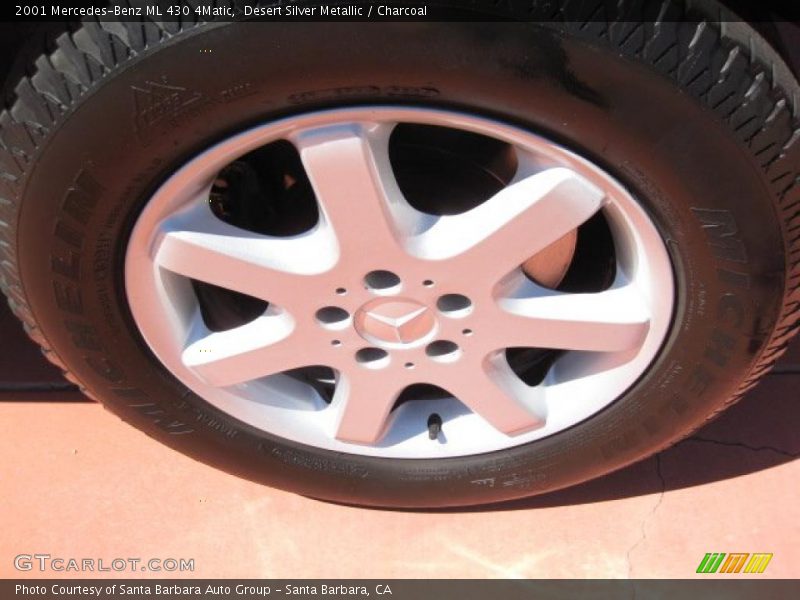 Desert Silver Metallic / Charcoal 2001 Mercedes-Benz ML 430 4Matic