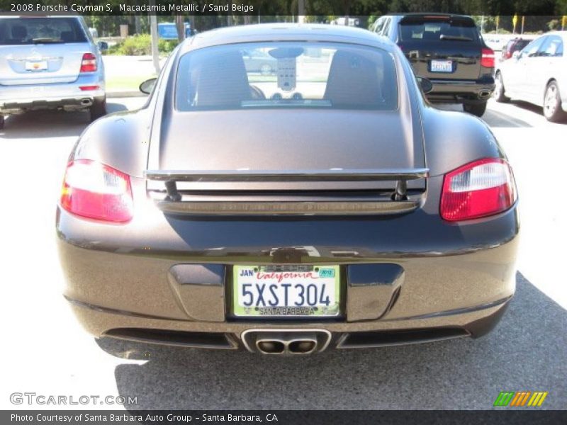 Macadamia Metallic / Sand Beige 2008 Porsche Cayman S