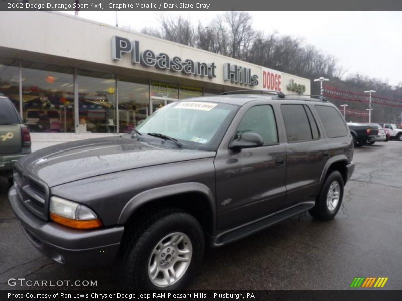 Graphite Metallic / Dark Slate Gray 2002 Dodge Durango Sport 4x4