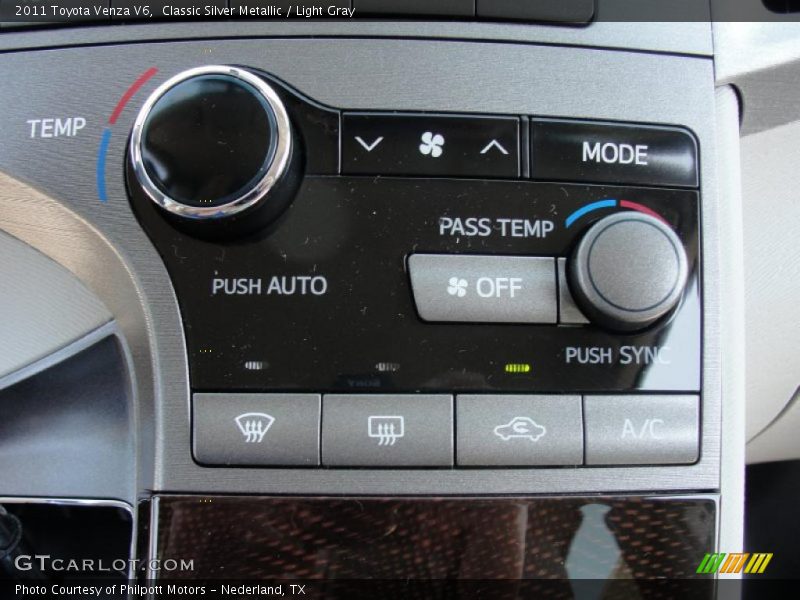 Controls of 2011 Venza V6