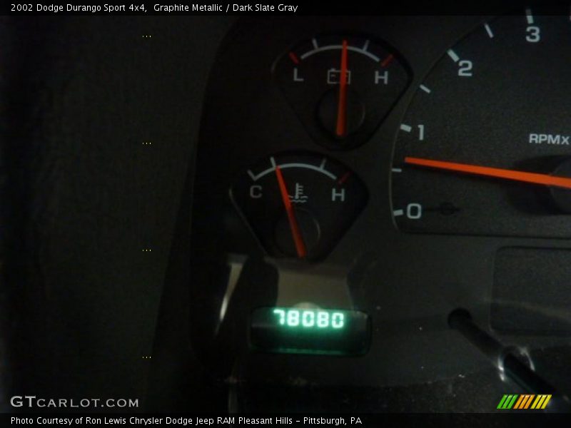 Graphite Metallic / Dark Slate Gray 2002 Dodge Durango Sport 4x4
