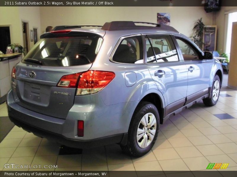 Sky Blue Metallic / Off Black 2011 Subaru Outback 2.5i Wagon