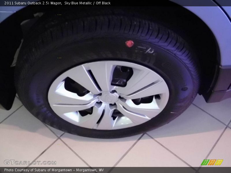 Sky Blue Metallic / Off Black 2011 Subaru Outback 2.5i Wagon