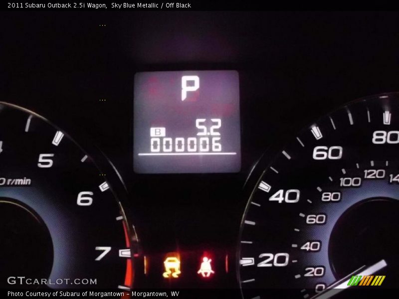 Sky Blue Metallic / Off Black 2011 Subaru Outback 2.5i Wagon