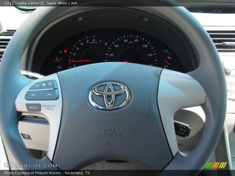 Super White / Ash 2011 Toyota Camry LE