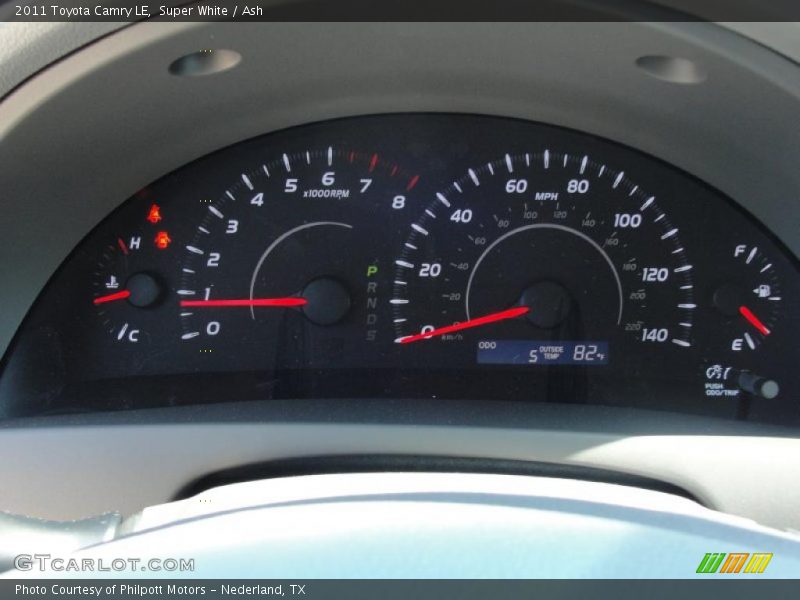 Super White / Ash 2011 Toyota Camry LE