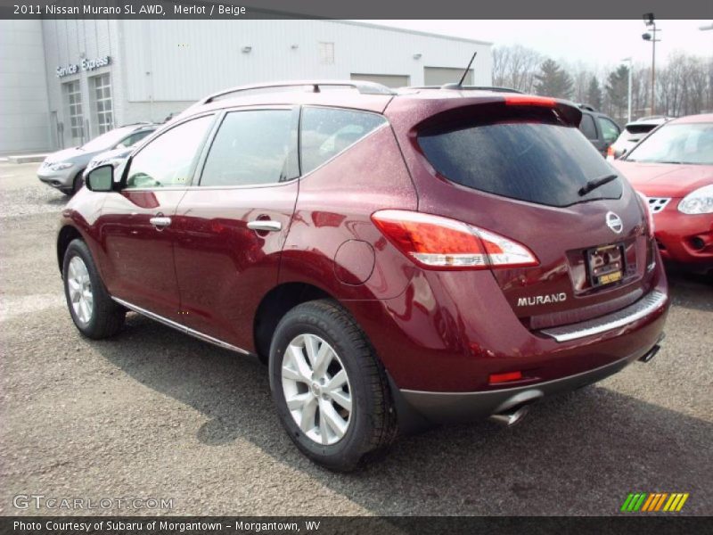Merlot / Beige 2011 Nissan Murano SL AWD