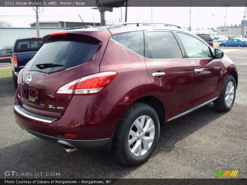 Merlot / Beige 2011 Nissan Murano SL AWD